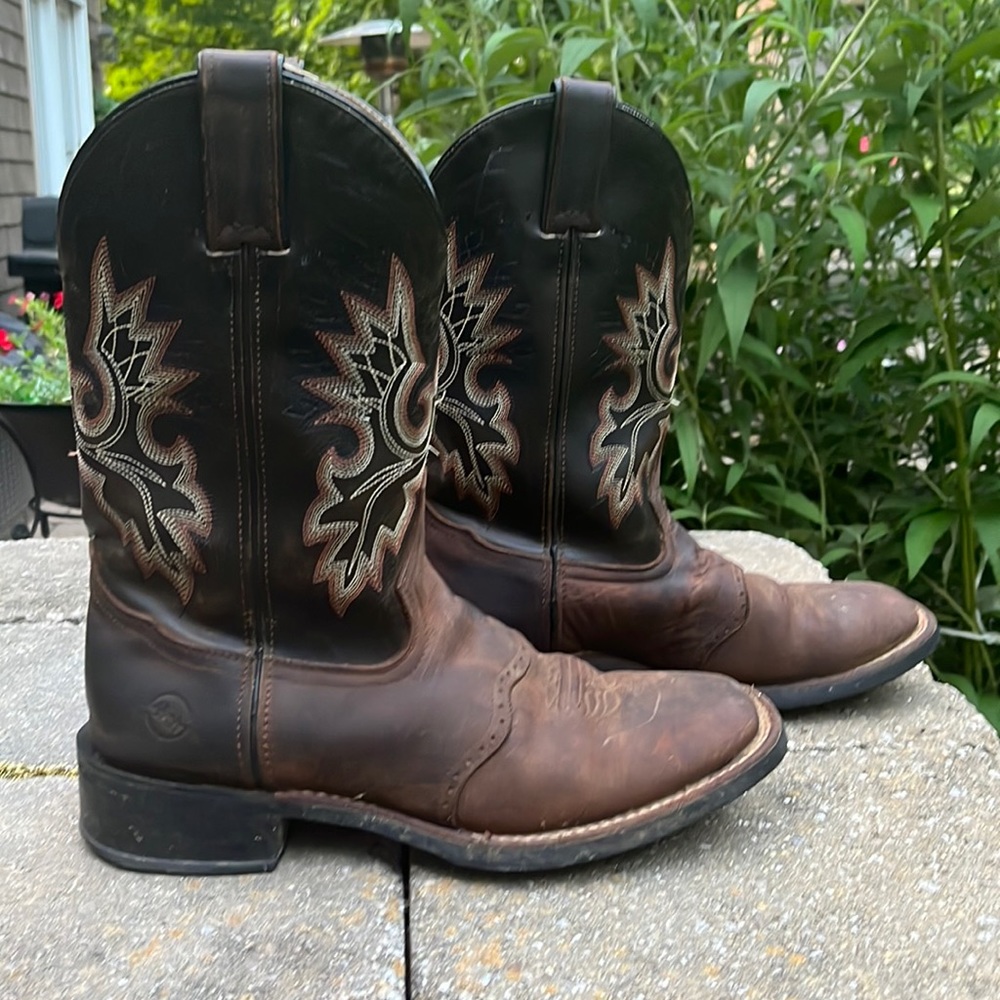 Brown men’s square toe Cowboy boots